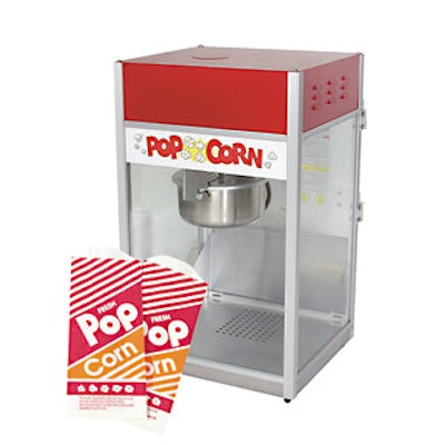 Popcorn machine and accessories from Party Rental Ltd.