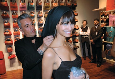 Cristophe Carrere made sure the models looked (and spoke) French at the Longchamp event.