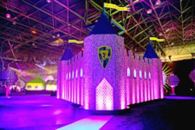 For the event Stark and his team created a fairy-tale kingdom out of modern-day items.
