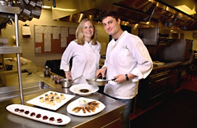 Lauren Morfoot and Phil Rubin cater private and corporate events.