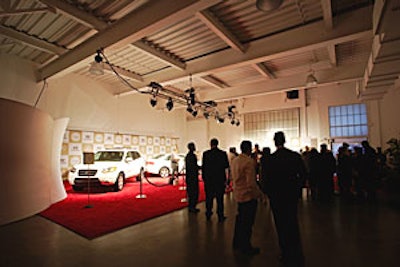 Much like its placement in the issue, Hyundai received plenty of attention, with a two-car display on the red carpet.