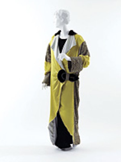 Poiret's vibrant silk opera coat from 1912.