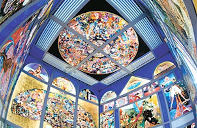 The Abdul Mati Klarwein's temple-like Aleph Sanctuary.
