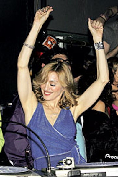 Madonna's DJ spot at the MisShapes party was top secret...until it hit the blogosphere.