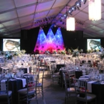 Regal Tent Productions erected a massive A-frame tent in the Boehringer Ingelheim parking lot for Joseph Brant Memorial Hospital's seventh annual Crystal Ball.