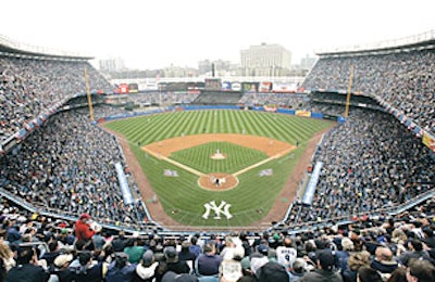 Opening day at Yankee Stadium.