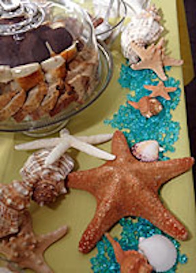Seaside decor touches at the 'A Taste of Summer ' benefit.