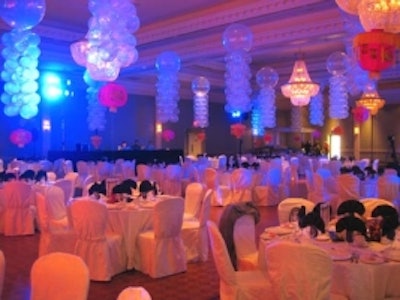 Elevated events provided balloon Chinese lanterns for Tridel's annual Long Term service awards dinner at Royalton Banquet Hall.