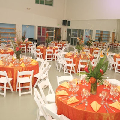 The Miami City Ballet hosted 200 guests in one of their rehearsal studios for a night of entertainment, food, and fund-raising.