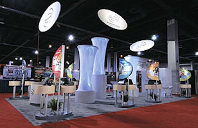 Studio1011's booth for Revention at the International Pizza Expo.