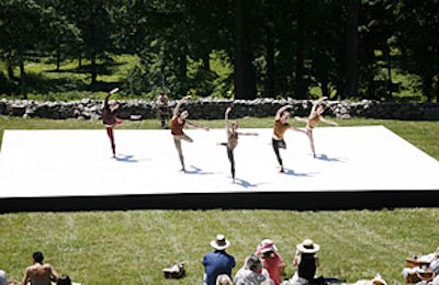 The Merce Cunningham Dance Company's performance was originally choreographed for a benefit held on the grounds in 1967.