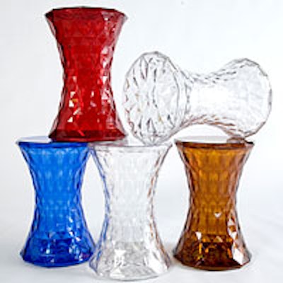 Taylor Creative now carries Marcel Wanders's faceted stools.