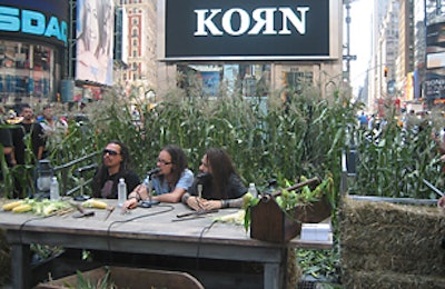 Korn in Times Square.
