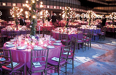 Philip Baloun's decorations at the PEN literary gala in 2001.