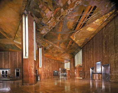 The Art Deco lobby of the Chrysler Building.