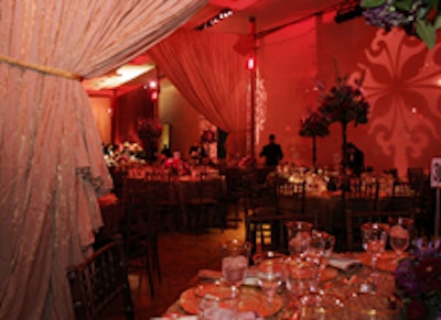 The Washington National Opera gala was awash in maroon and purple hues.