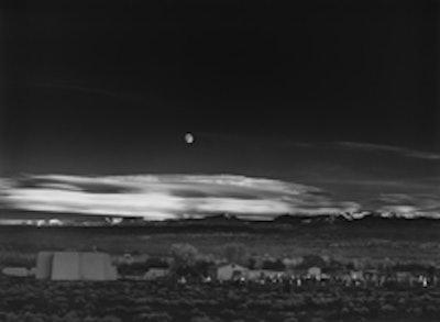 Ansel Adams's 'Moonrise, ' taken in Hernandez, New Mexico, in 1941.