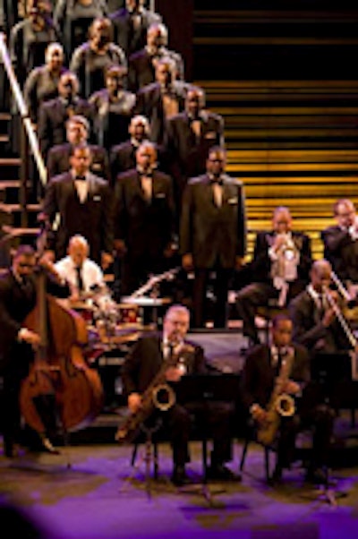 Wynton Marsalis in the inaugural performance at Sidney Harman Hall.