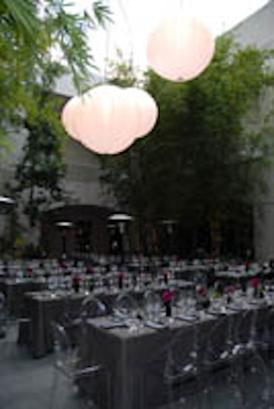 The alfresco scene at the Hammer gala.