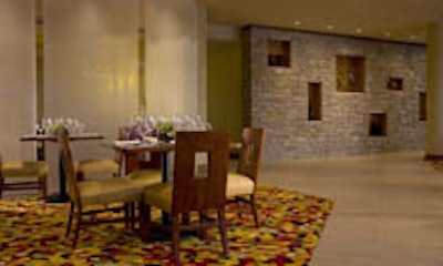 The main dining room at Stone's Throw Restaurant & Bar.