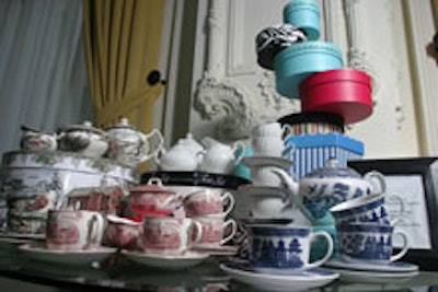 Wedgwood's teacup display.