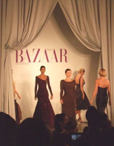 Models showcased the latest fashion designs at a show sponsored by Harper's Bazaar en Espanol to kick off Funkshion Fashion week in Miami.