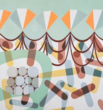 An abstract painting by Colin Thomson.