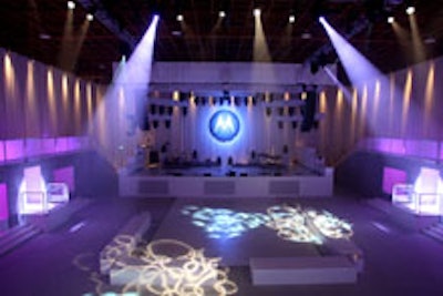 Motorola's all-white anniversary party.