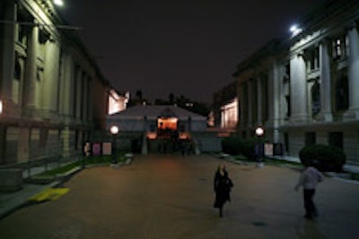 The entrance to the Hispanic Society of America.