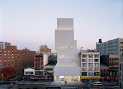 The exterior of the new New Museum.