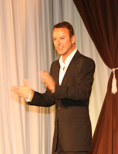 Colin Cowie shared with guests his experiences with event planning as well as advice on planning techniques and dealing with the unexpected.