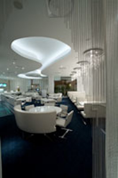 Kumo's stylish white decor.