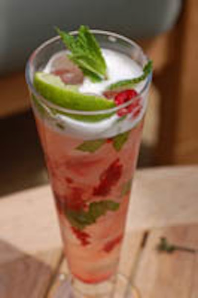 Liquid Architecture's alcohol-free wild raspberry mojito