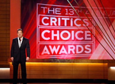 The 13th annual Critics ' Choice awards stage