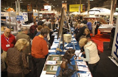 The silent auction at the preview night