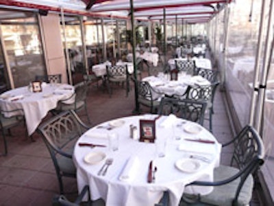 The downtown Morton's new all-weather patio