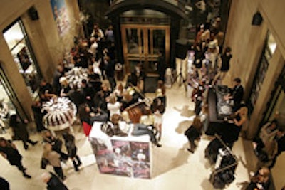 Members Only displayed jackets in the lobby of Henri Bendel.