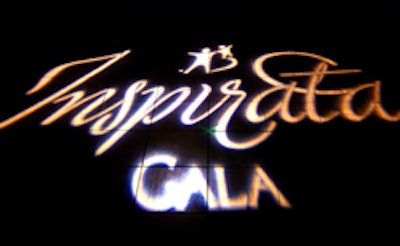The Inspirata logo was projected onto the dance floor throughout the evening.