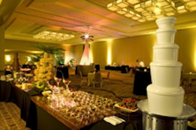 The Hilton's refurbished ballroom space