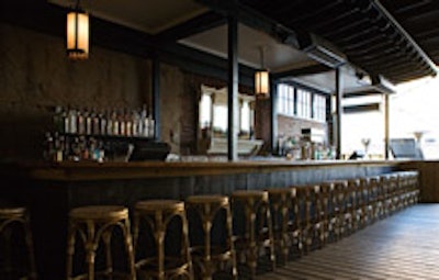 Marvin's expansive bar