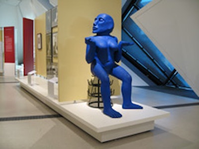 A carving by Navjot Altaf in the Sir Christopher Ondaatje South Asian Gallery