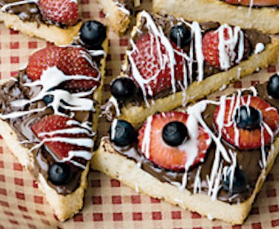 The Grey Dog's berry bruschetta