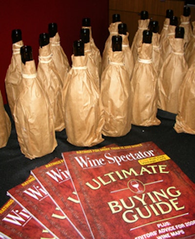 In Wine Spectator's suite, guests were given an opportunity to participate in the magazine's blind tasting competition.