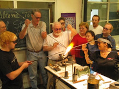 Glassblowing at Urban Glass