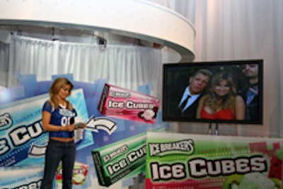 The chewing-gum brand promoted its Super Bowl ad with Carmen Electra.
