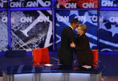Barack Obama and Hillary Clinton at the Kodak Theatre