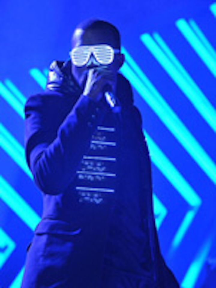Kanye West Lights Up Glowing Grammy Stage BizBash