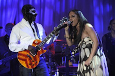 Alicia Keys performed at Clive Davis's annual pre-Grammy party on Saturday.