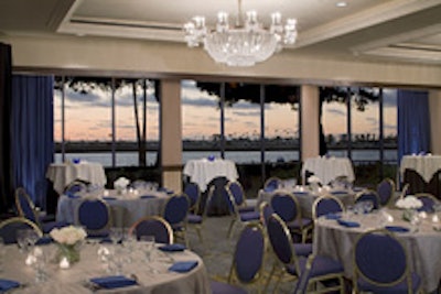 Many of the Hyatt's function spaces have waterfront views.