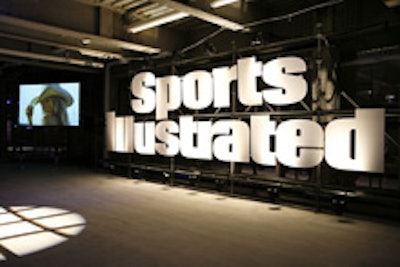 Sports Illustrated's logo was reminiscent of signs found on rooftops.